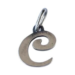 James Avery .925 Sterling Silver Script Cursive Initial "C" Charm Pendant